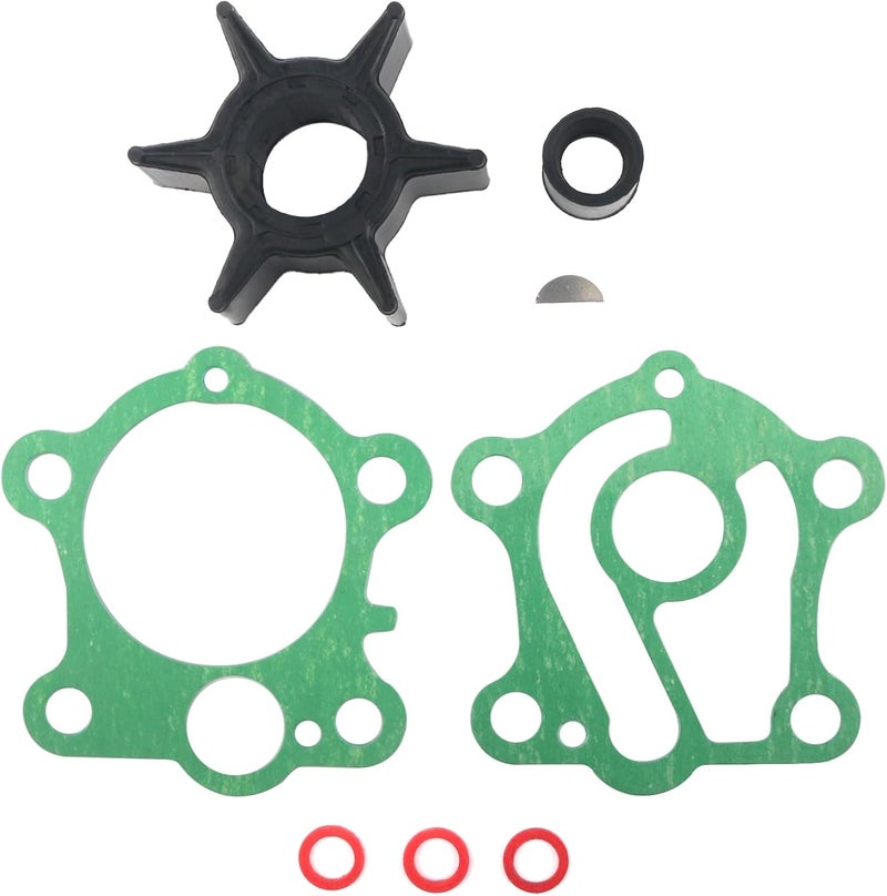 QUICKMARINE 6H3-44352 Marine Water Pump Impeller Service Kit fits Yamaha 2 Stroke 55 HP Boat Outboard Motor Replacement 6H3-44352-00 697-44352-00 Sierra 18-3069 - Image 5